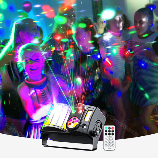 LED Bee's Eye 5IN1 Effect Strobe Stage Lights DMX Control Sound Activated