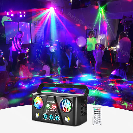 5 in 1 RGB LED Laser Strobe Stage Light for House Party Children's Party