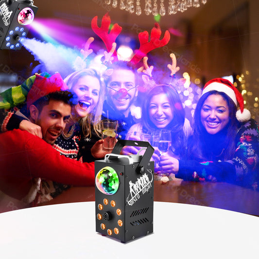 700W LED fog Smoke Machine with 9PCS RGB 3 in 1 LED Colorful Spray