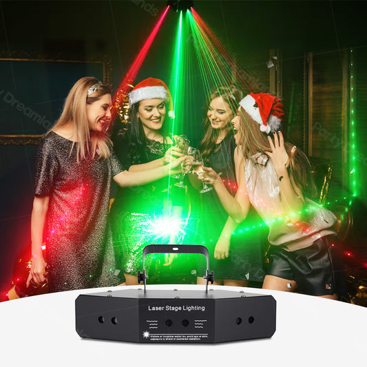 6-Eye Scanning Pattern Laser Light for Home, Birthday Wedding Party