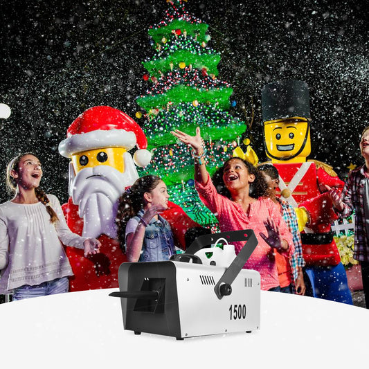 1500W High Power Snow Machine, Remote Control for Weddings and Christmas