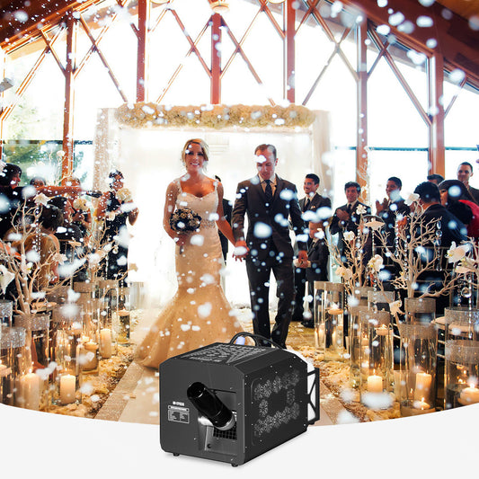 1000W Quiet Snow Machine - 40㎡ for Stage Wedding Christmas