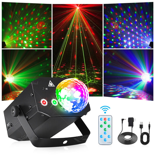 10W LED Disco Ball Party Light with Laser Effects
