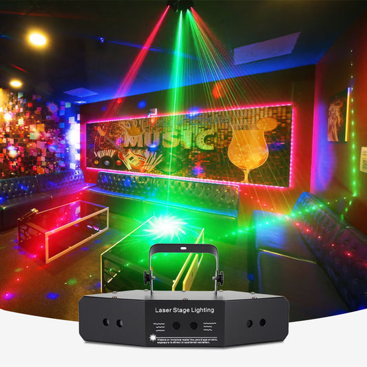 6-Eye Scanning Pattern Laser Light for Home, Birthday Wedding Party