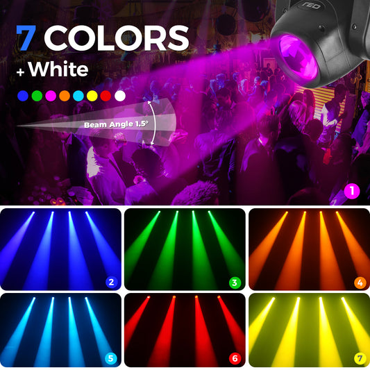 8 Prism LED Beam Pattern Moving Head Light for Party Disco DJ Light