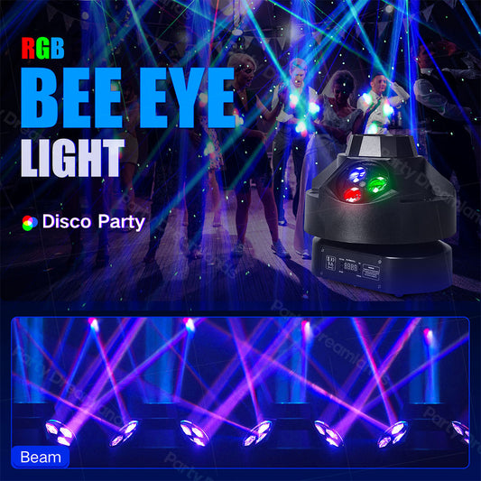 4-in-1 RGBW Laser Moving Head with DMX/Sound Control for DJ Disco Club