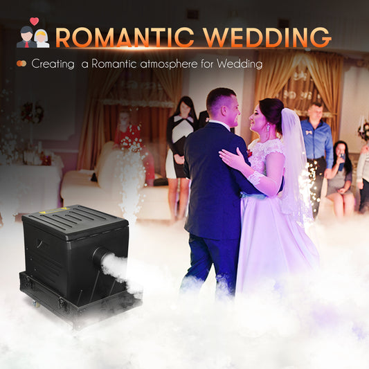 4000W DMX Dry Ice Fog Machine ,Low Lying Fog Machine for Stage Show Wedding