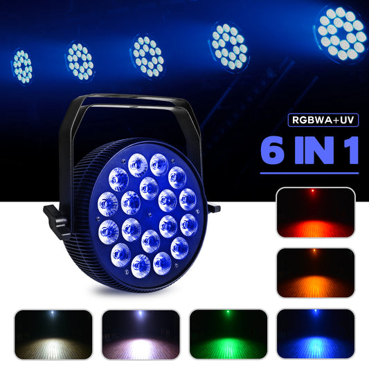 18×18W LED Par Light RGBWA+UV For House Party Halloween Christmas