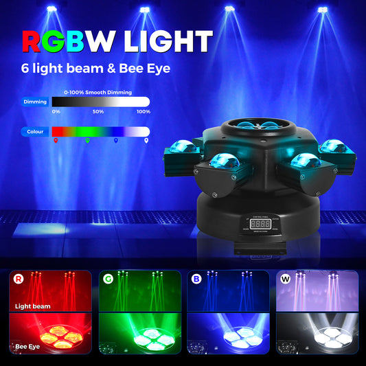 150W Six Heads LED Laser Moving Head Light For DJ Halloween