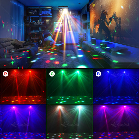LED Bee's Eye 5IN1 Effect Strobe Stage Lights DMX Control Sound Activated