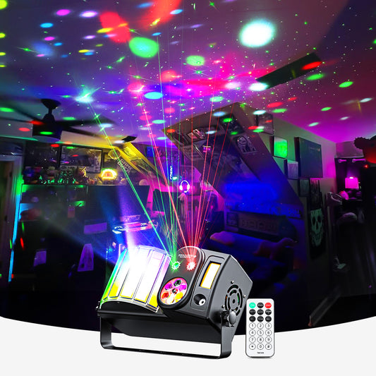 LED Bee's Eye 5IN1 Effect Strobe Stage Lights DMX Control Sound Activated