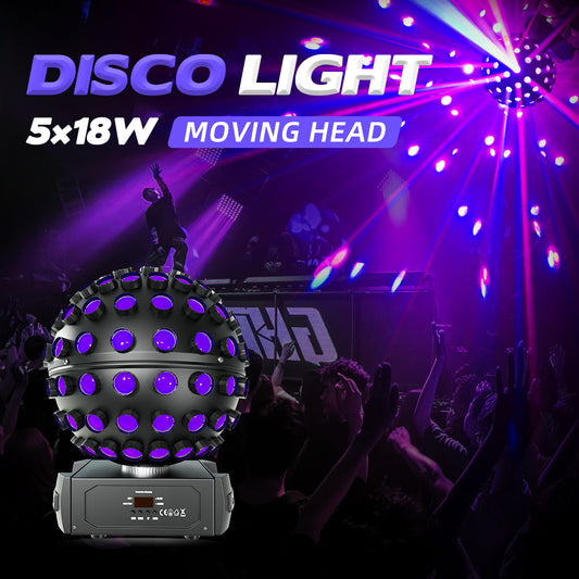 RGBWA+UV Moving Head Disco Ball light for Club Bar DJ