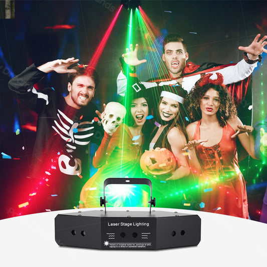 6-Eye Scanning Pattern Laser Light for Home Halloween Party