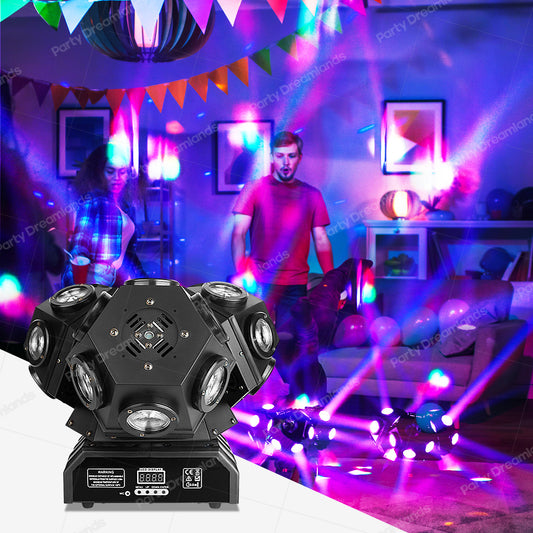 Dreamland 180W DMX Three Head Party Light Moving Head Lights For Karaoke Party Indoor