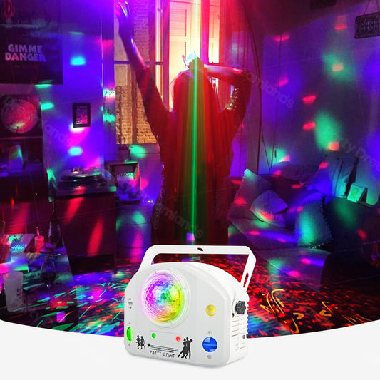 Water Effect Disco Ball light & Laser Light for Halloween Home party