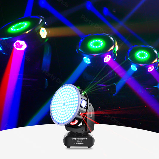 120W 3-Axis Laser Moving Head Light Music Control  DJ Disco Stage