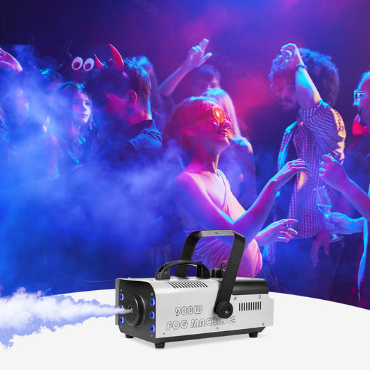 Dreamland 900W Fog Machine 6 stuks * 3W RGB LED's Halloween Rookmachine voor Halloween Decoratie DJ Nachtclub