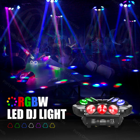 Dreamland 180W Partyverlichting RGBW CREE LED Discolicht Clubverlichting voor Karaoke Huisfeest
