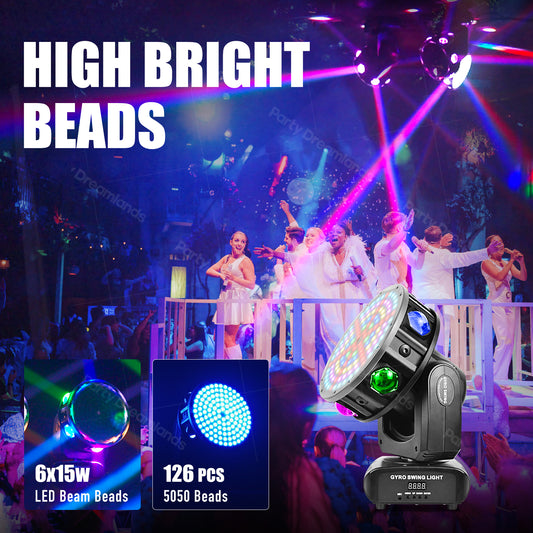 120W 3-Axis Laser Moving Head Light Music Control  DJ Disco Stage