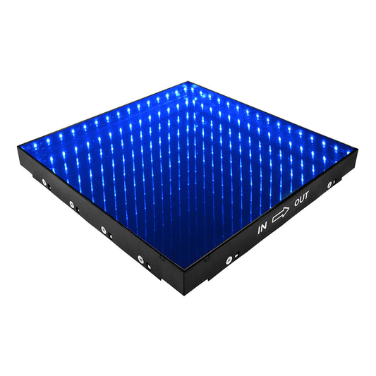 Dreamlands Mirror Infinite Abyss LED Dance Floor With Wired/Magnetic Connection Solid/Sensor Effect Flight Case For Dance Party KTV