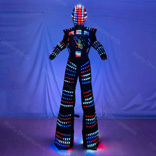 New Full Color Smart Pixels LED Robot Suit Costume LED Lights Stage Show