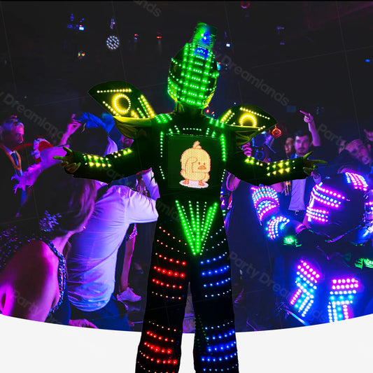 New Full Color Smart Pixels LED Robot Suit Costume LED Lights Stage Show